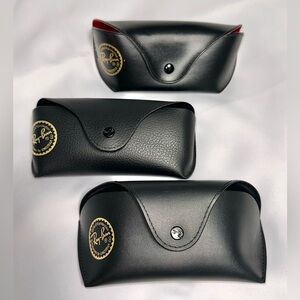 Ray-Ban Eyeglasses/Sunglasses Soft Case Black -Set of 3 - Like New